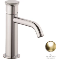 Смеситель для раковины Emmevi Filobrass 85003ZI/ORS с донным клапаном, золотой матовый