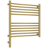 Полотенцесушитель электрический 600x600 состаренная латунь МЭМ левый Сунержа Флюид 3.0 051-5820-6060