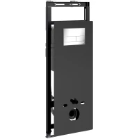 Инсталляция для унитаза WasserKRAFT Salm 27 27TLT.010.ME.BL.CH04 с кнопкой смыва, хром