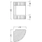 Полка 21,6x21,6 см Timo Nelson 160082/02 - 2