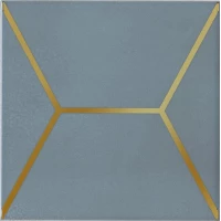 Декор Kerama Marazzi Витраж голубой 15x15 OP/E181/17067