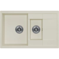 Кухонная мойка KuchenStern Ku-Granit Flug 60-2 110JS10 78x50 см, жасмин