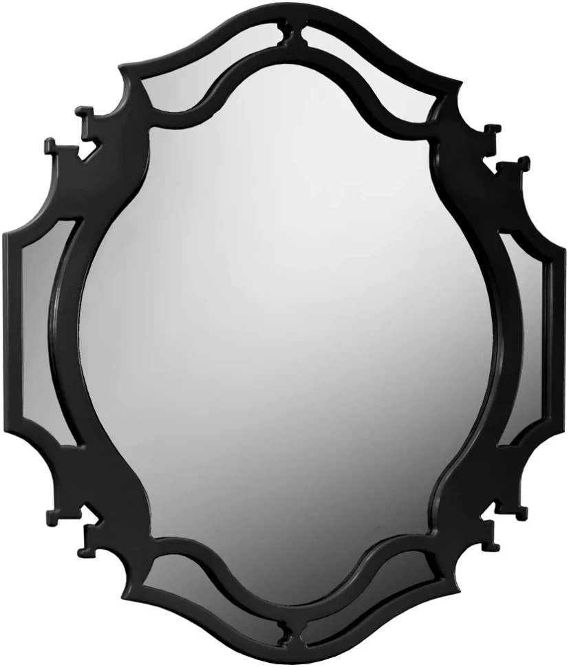 Зеркало 90x100 см черный глянец Belux Кастилия В 90 4810924252326 - фото 1