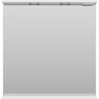 Зеркало Misty Енисей Э-Ени02070-011 70x72 см, с подсветкой, выключателем, белый глянец/белый матовый