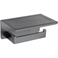 Держатель туалетной бумаги Feramolli Maggiore GM105A с полкой для телефона, графит матовый