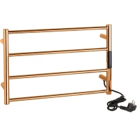 Полотенцесушитель электрический Bemeta Laderra 704154081 370x560, диммер правый, медь