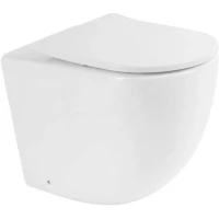 Приставной безободковый унитаз BelBagno Sfera-R BB2141CBR