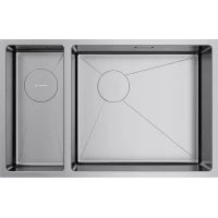 Кухонная мойка Omoikiri Taki 69-2-U/IF-IN-R Side 4993182 69,5x44 см, нержавеющая сталь