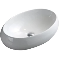 Раковина-чаша CeramaLux 9030D 40,5x30,5 см, накладная, белый