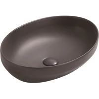 Раковина-чаша CeramaLux 78590MDH 50,2x36,3 см, накладная, серый матовый