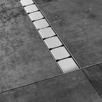 Душевой трап (лоток) Ravak 10° X01577 95 см, с решеткой, перфорированный, нержавеющая сталь