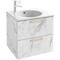 Тумба белый мрамор 60 см Jacob Delafon Odeon Rive Gauche EB2520-R8-NR4