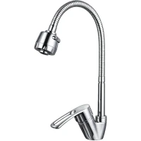 Смеситель для кухни Frap F43701-B с гибким изливом, хром