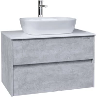 Тумба с раковиной светлый цемент 80 см Grossman Эдванс 108010 + GR-3020