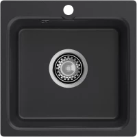 Кухонная мойка GranFest Smart 430 43x43 см, черный