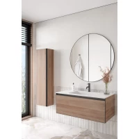 Комплект мебели Armadi Art Quatro Willow 790-M1-120-W-A-LED + 793-120-W + 545-100-GM 121 см, подвесной, с подсветкой, ива