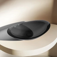 Раковина 60,5x38 см Abber Kristall AT2808Onyx