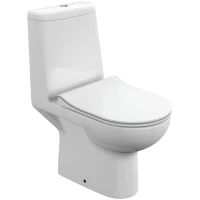 Унитаз-компакт Cersanit Monolith KO-MON011-3/5-Con-DL безободковый, с сиденьем микролифт, белый