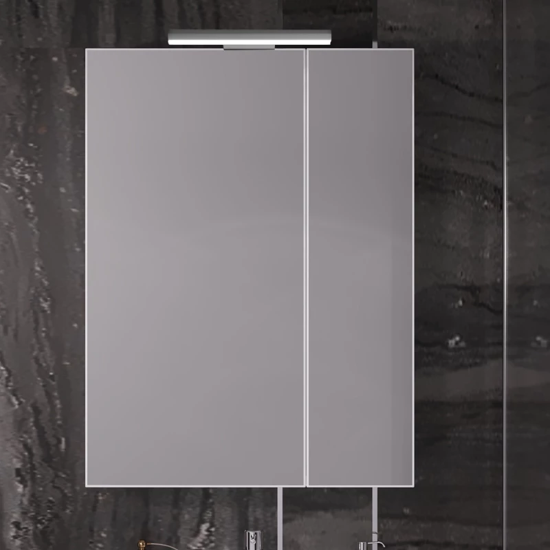 Зеркальный шкаф 60x80 см белый глянец Opadiris Арабеска 00-00005347
