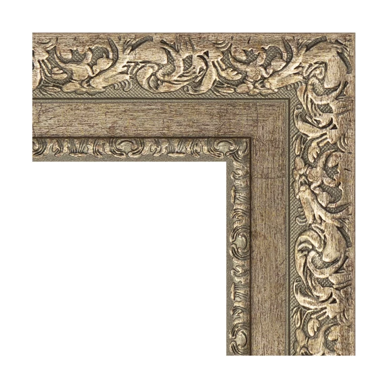 Зеркало напольное 110x200 см виньетка античное серебро Evoform Exclusive Floor BY 6153