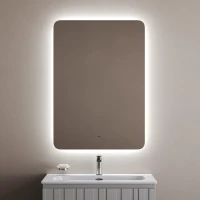 Зеркало Sancos Ray 2.0 RA2T.700 70x100 см, с LED-подсветкой, сенсорным выключателем, диммером, антизапотеванием