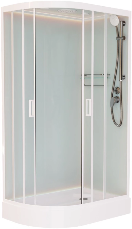 

Душевая кабина 120x80x220 см Frank F412R М White 20022 текстурное стекло