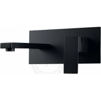 Смеситель для раковины Filarete Fing FL4040BL встраиваемый, черный матовый