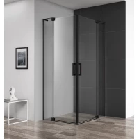 Душевой уголок 100-110x70-80 см Cezares SLIDER-AH-2-70/80-100/110-C-NERO прозрачное