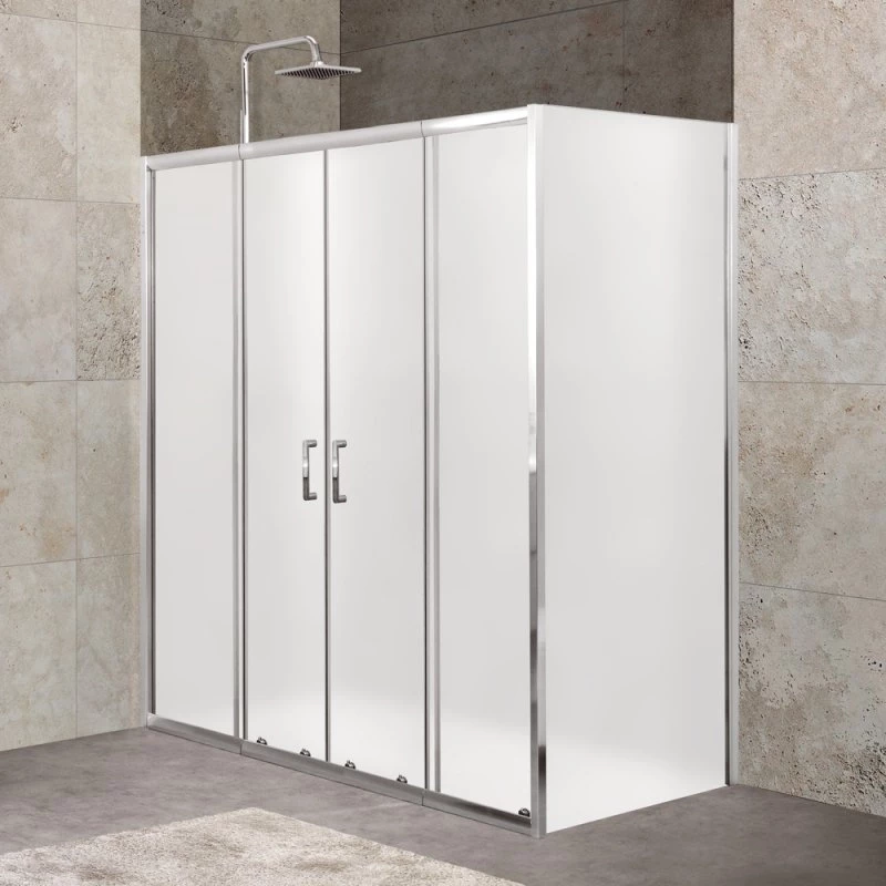 

Душевой уголок 170-200x80 см BelBagno UNIQUE-AH-21-170/200-80-M-Cr матовое