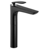 Смеситель для раковины Kludi Balance 522988775 без донного клапана, хром/черный матовый