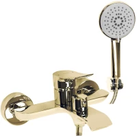 Смеситель для ванны Rea Dart REA-B5652 с душевым гарнитуром, золотой