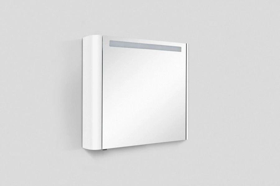 Зеркальный шкаф 80x70 см белый глянец R Am.Pm Sensation M30MCR0801WG зеркальный шкаф 80x70 см белый глянец r dreja almi 99 9011