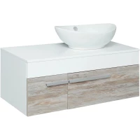 Тумба дуб скандинавский/белый 100 см Runo Вудлайн 00-00001011