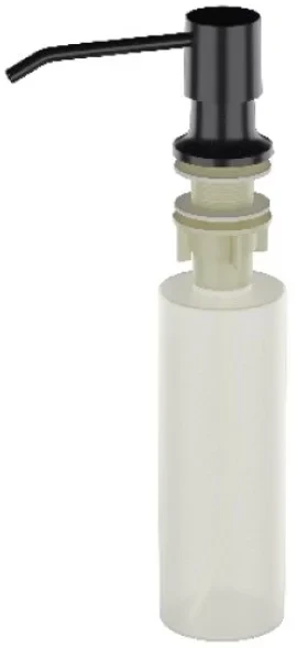 Дозатор для жидкого мыла Ulgran U-01-344 330 мл, встраиваемый, для кухни, ультра-черный