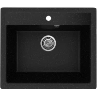 Кухонная мойка Practik PR-M-565-004 56,5x49,5 см, оникс