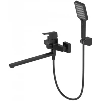 Смеситель для ванны Wonzon & Woghand WW-639906-MB универсальный, с душевым гарнитуром, черный матовый