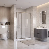 Душевая дверь BelBagno Uno UNO-195-BF-3-120-P-Cr 120 см, профиль хром, стекло текстурное