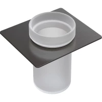 Стакан для зубных щеток Boheme Space 10966-GM-TUM настенный, графит матовый