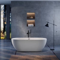 Акриловая ванна Vincea VBT-108 180x80 см, отдельностоящая, белый