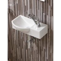 Раковина WeltWasser Aisbach 7940 GL-WT R 10000008687 40x22 см R, рукомойник, белый