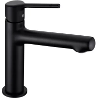 Смеситель для раковины Vincea Feerie VBF-5FE1MB без донного клапана, черный матовый