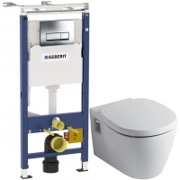 Комплект Ideal Standard Connect E803501 + E712701 + система инсталляции Geberit 458.125.21.1