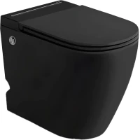 Унитаз напольный Ceruttispa Sella Pulse CT10199 импульсный, безободковый, с сиденьем микролифт, черный матовый