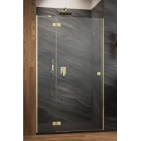 Душевая дверь Radaway Essenza Brushed Gold DWJ 130 Left 1385017-99-01L 130 см L, профиль золотой матовый, стекло прозрачное