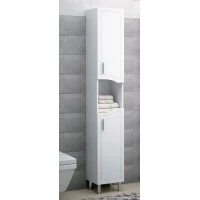 Пенал Corozo Креста SD-00000338 напольный R, белый глянец