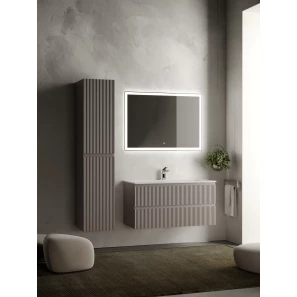 Изображение товара комплект мебели серый матовый 101 см sancos snob r snr100sm + cn7013 + ci1000