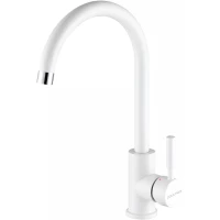 Смеситель для кухни Paulmark Holstein Ho212063-WH белый матовый 