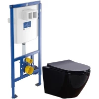 Комплект подвесной унитаз Esbano Azalea ESUPAZALB + система инсталляции Villeroy & Boch 92246100