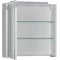 Зеркальный шкаф 59,2x60 см с подсветкой белый Aquanet Лайн 00164932 - 4