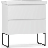 Тумба под раковину Belux Турин Н 80-02 4810924285737 76,5 см, напольная, белый глянец